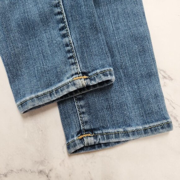 True Religion Halle Mid Rise Skinny Medium Wash Stretch Denim Jeans Women's 27 - Picture 5 of 12